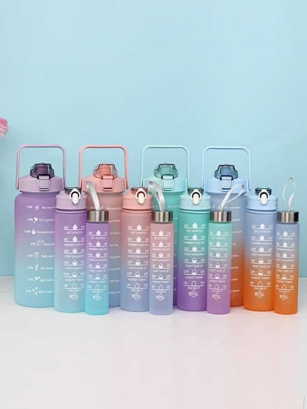 Motivational Jumbo Sipper Bottle Set with Stickers
