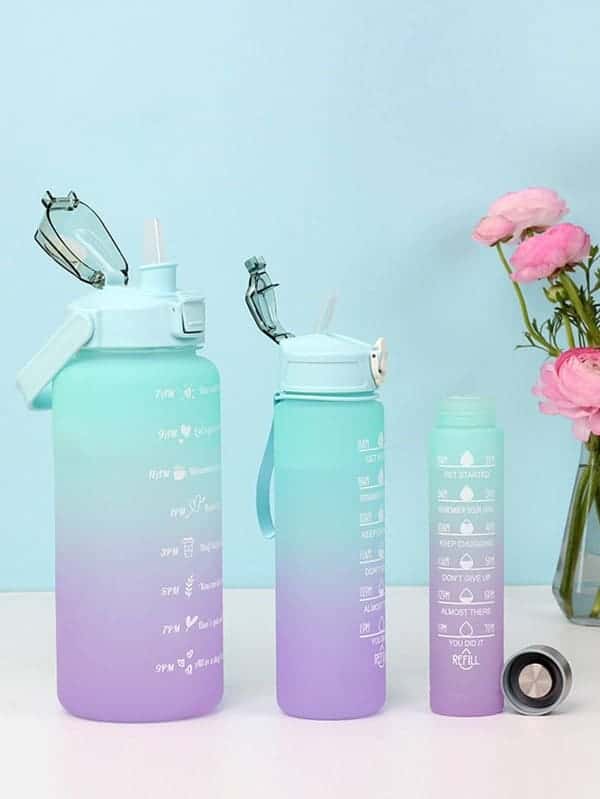 Motivational Jumbo Sipper Bottle Set with Stickers
