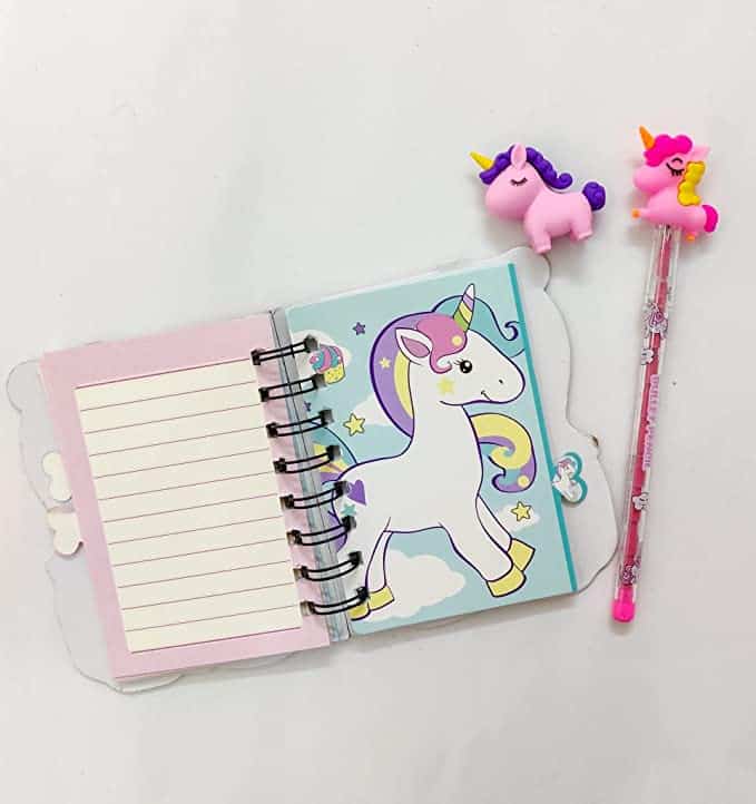 Unicorn Spiral Mini Notebook