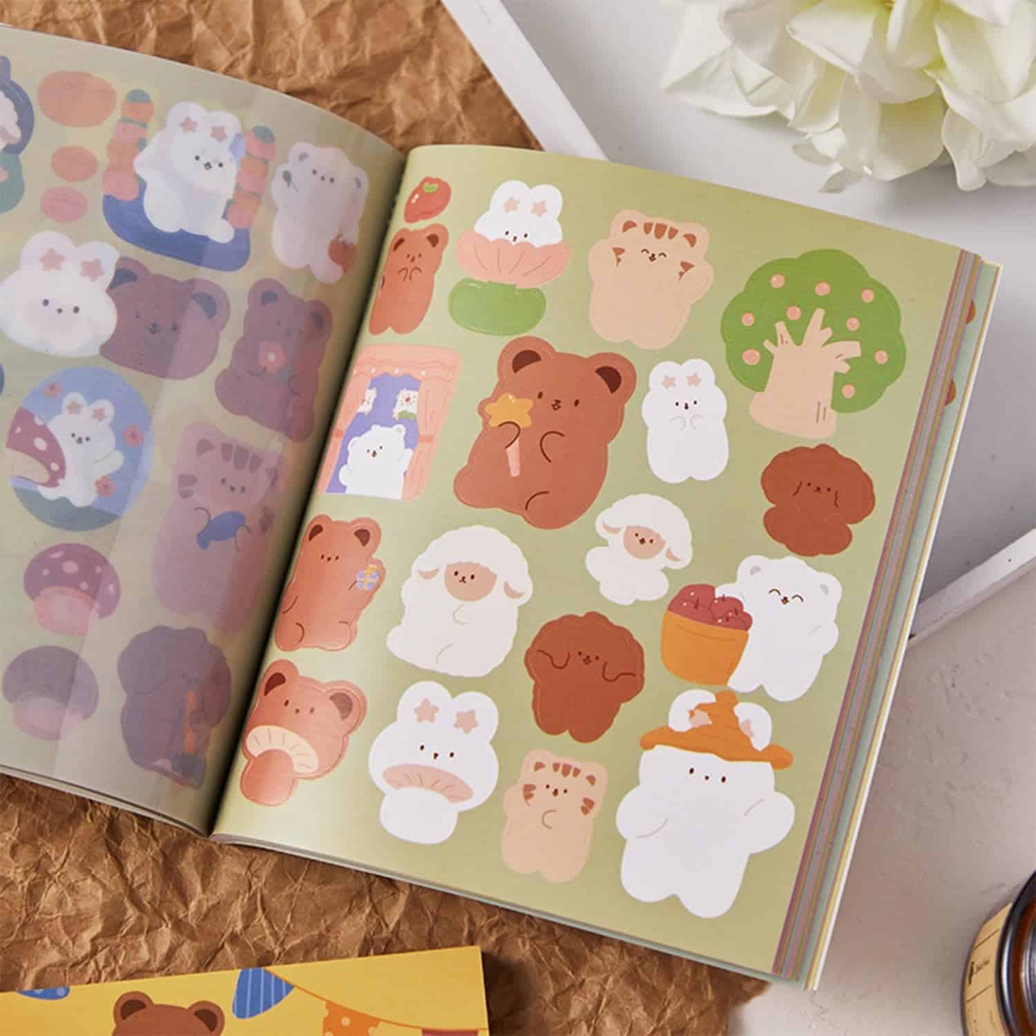 Kawaii Bear Sticker Book
