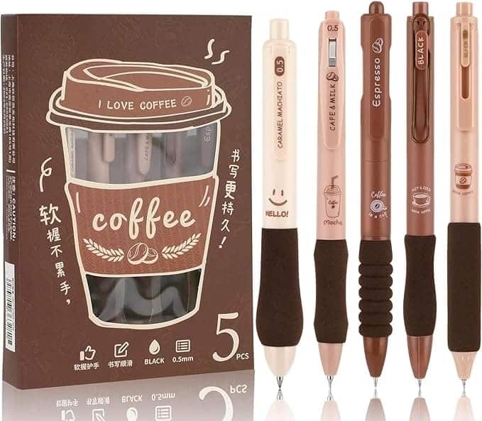 Coffee Theme Kawaii Pen Set