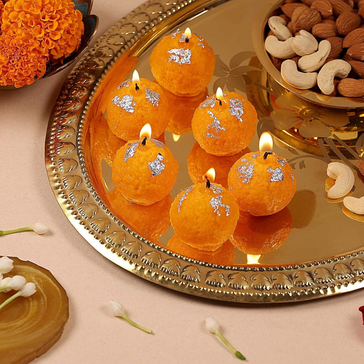 Ladoo Candle (Set of 6)