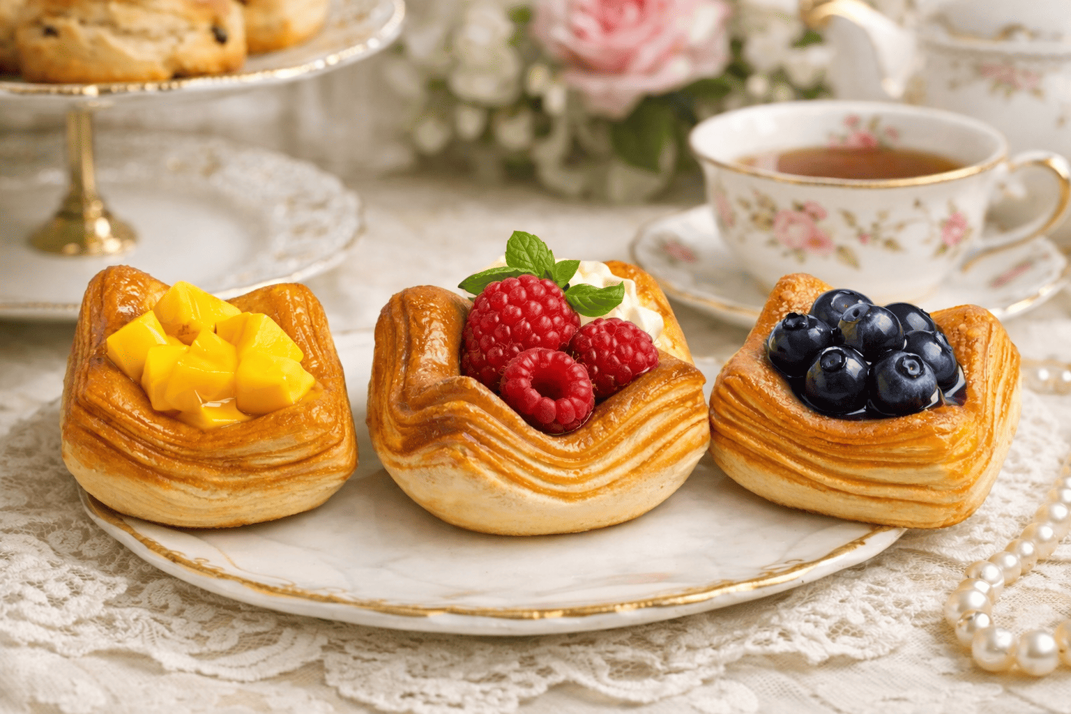 Dessert Danish Fridge Magnets – Handcrafted Miniature Pastry Decor (1 Pc)