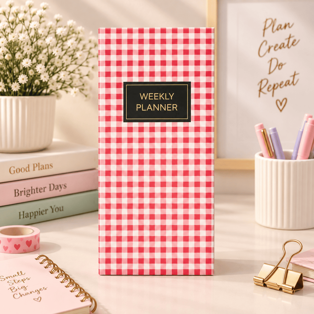 Weekly Planner Notebook – Undated Weekly Organizer for To-Do Lists, Priorities & Notes