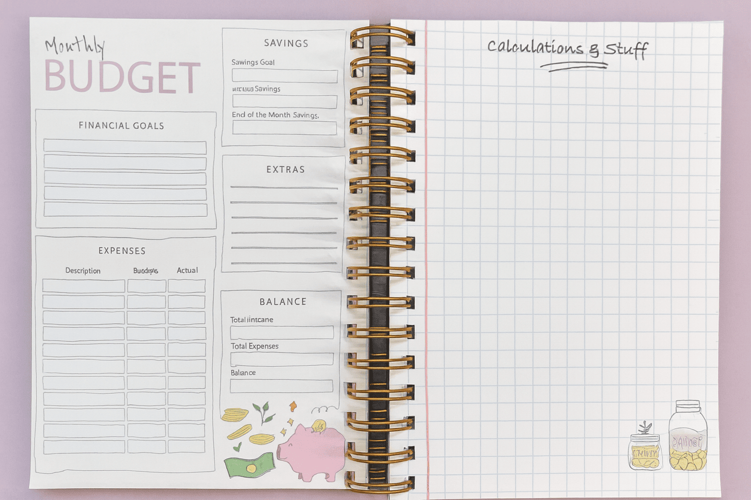 2026 Planner Gift Box – Cute Stationery Set with Planner, Calendar & Stickers