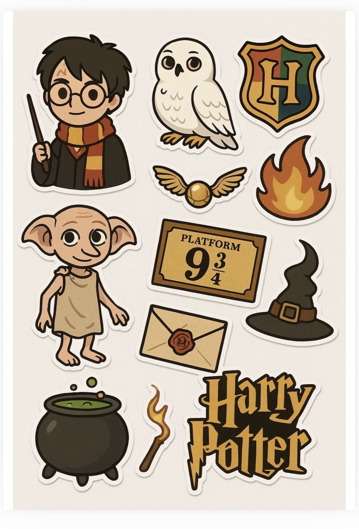 Harry Potter Sticker Sheet