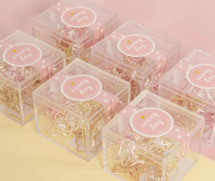 METALLIC PAPER CLIPS - SET OF 6
