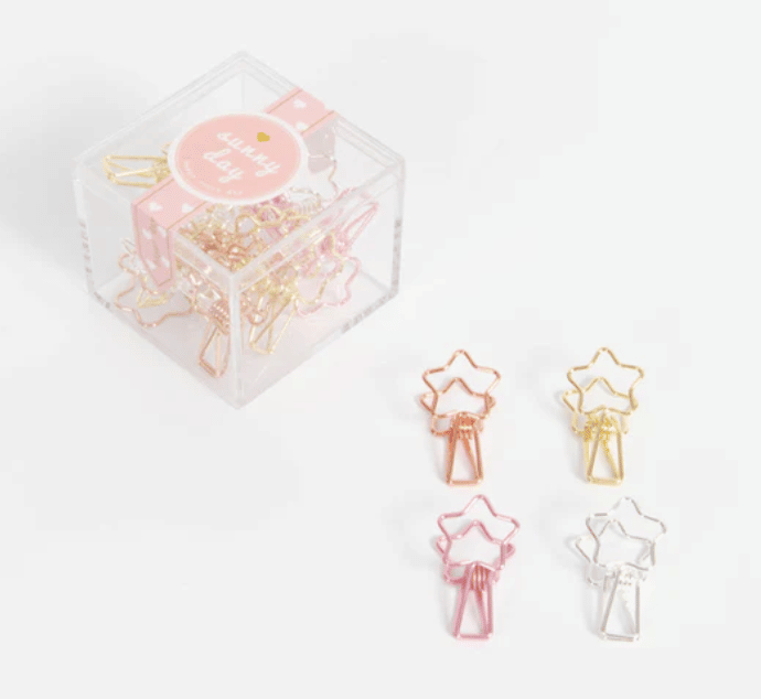 METALLIC PAPER CLIPS - SET OF 6