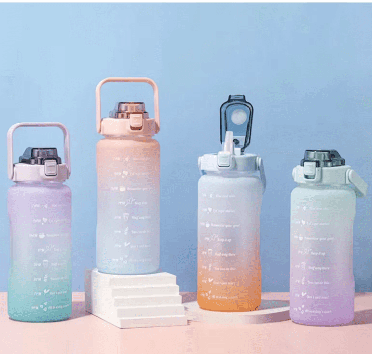 Motivational Jumbo Sipper Bottle Set with Stickers