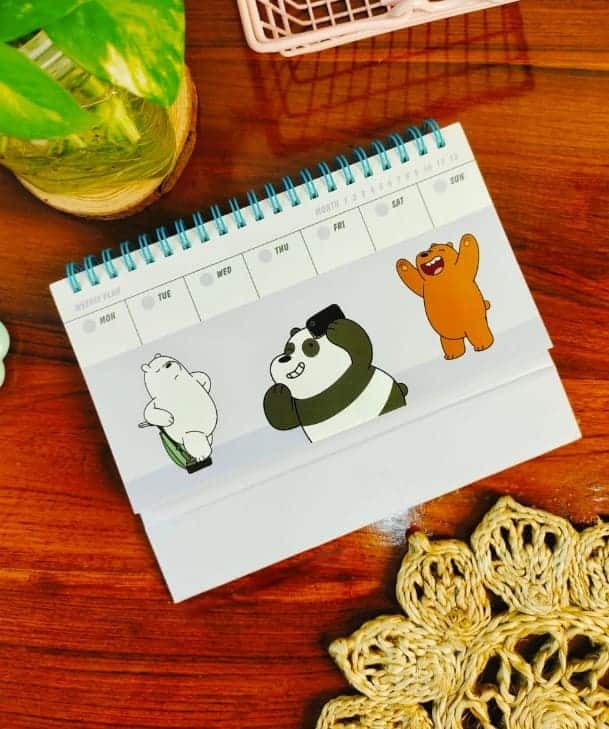 We Bare Bears Desk Planner