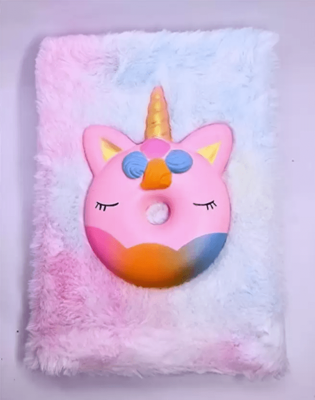 Cute Squishy Fur Notebook