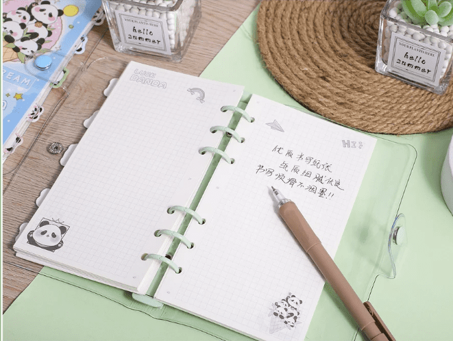 Panda Kawaii Spiral Notebook
