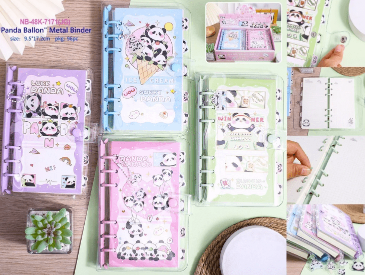 Panda Kawaii Spiral Notebook