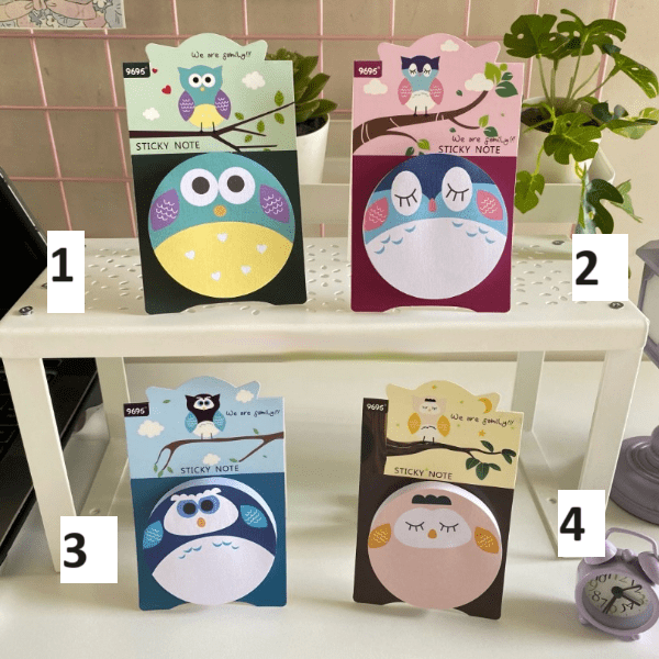 Cute Owl Sticky Notes