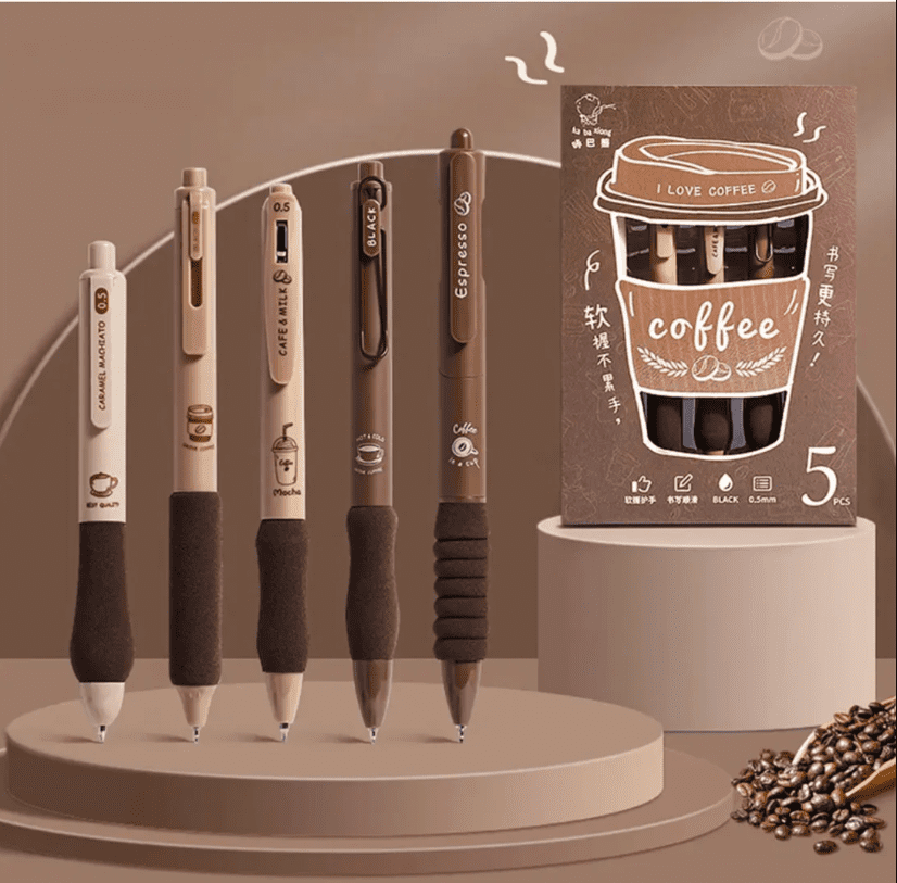 Coffee Theme Kawaii Pen Set