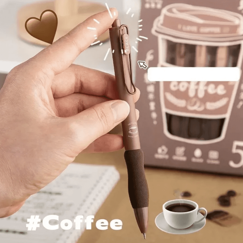 Coffee Theme Kawaii Pen Set