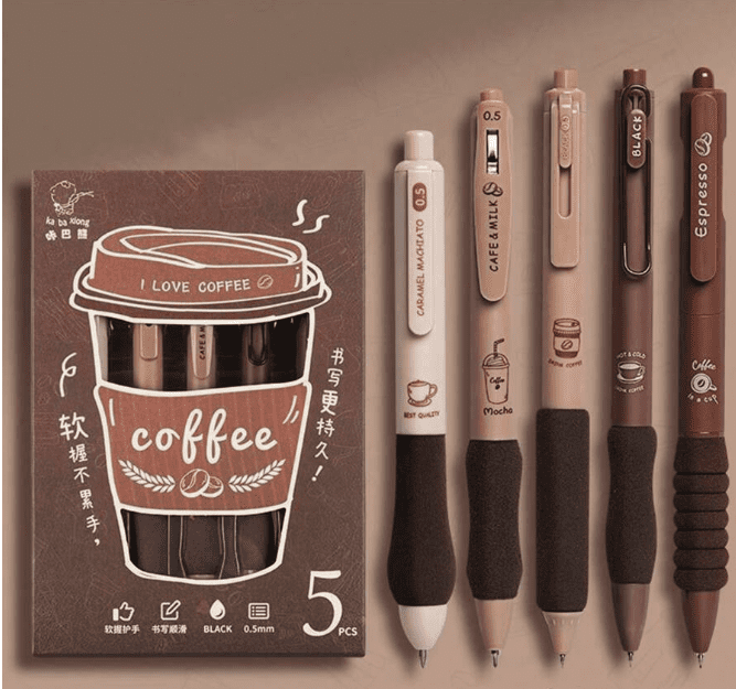 Coffee Theme Kawaii Pen Set