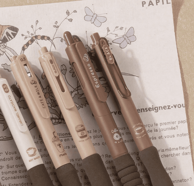 Coffee Theme Kawaii Pen Set