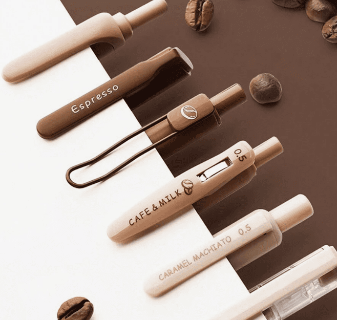 Coffee Theme Kawaii Pen Set