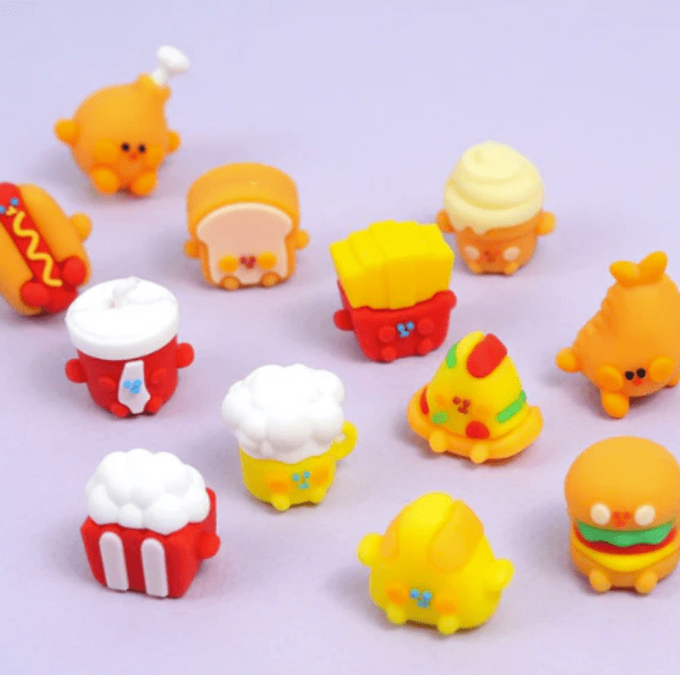 Cute Food Eraser Set (16 pcs)