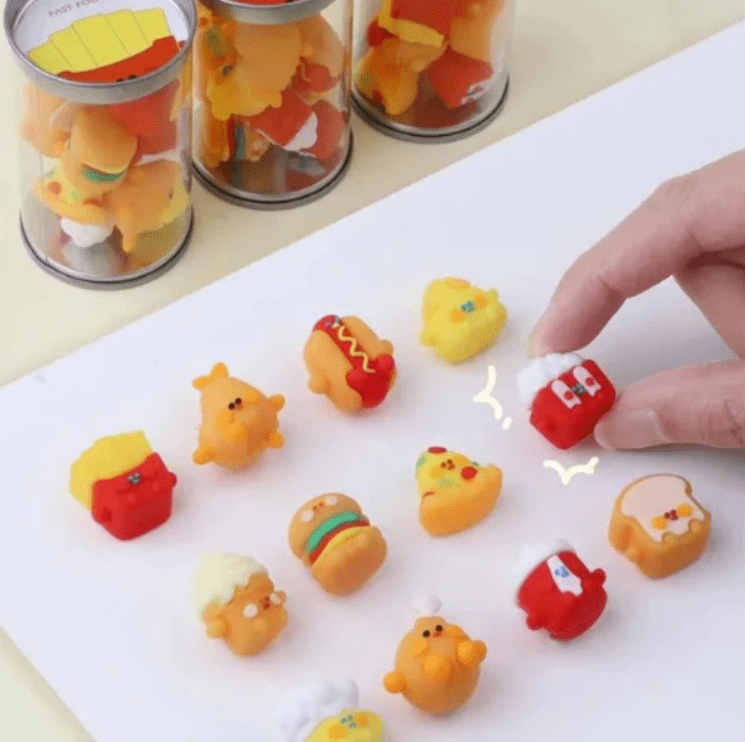Cute Food Eraser Set (16 pcs)