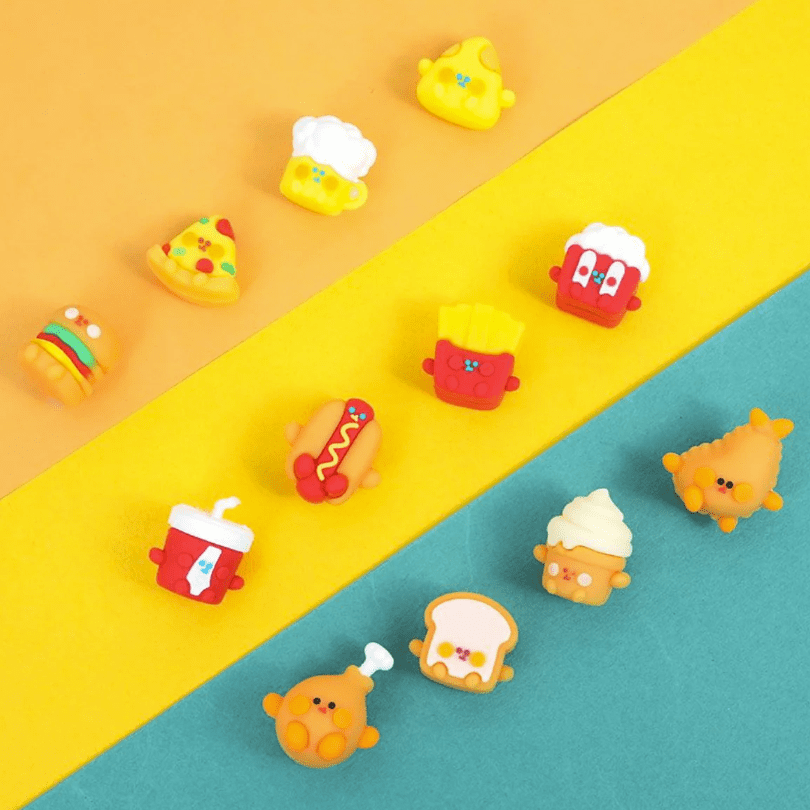 Cute Food Eraser Set (16 pcs)