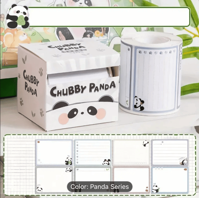 Bear Panda Peel Off Sticky Notes