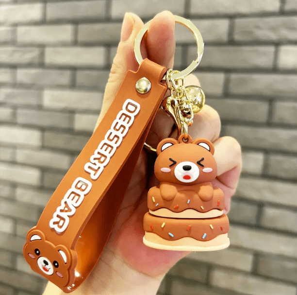 Bear Dessert Keychain