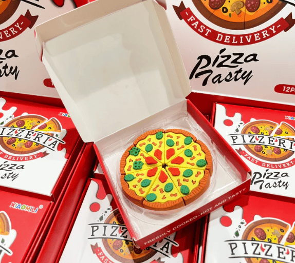 Cute Pizza Eraser