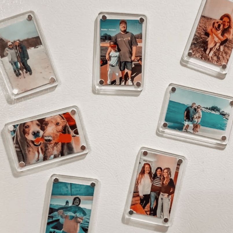 Customised Polaroid Photo Fridge Magnet Frame