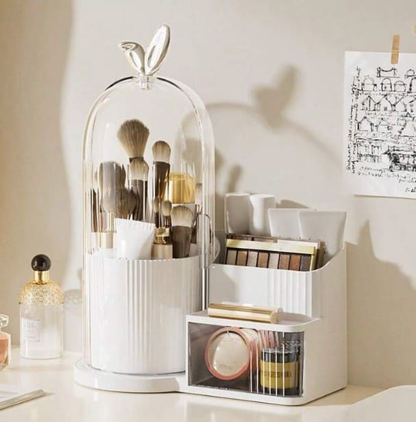 Luxury Makeup Organizer – Elegant Vanity Storage with Drawer