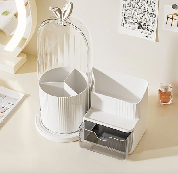 Luxury Makeup Organizer – Elegant Vanity Storage with Drawer