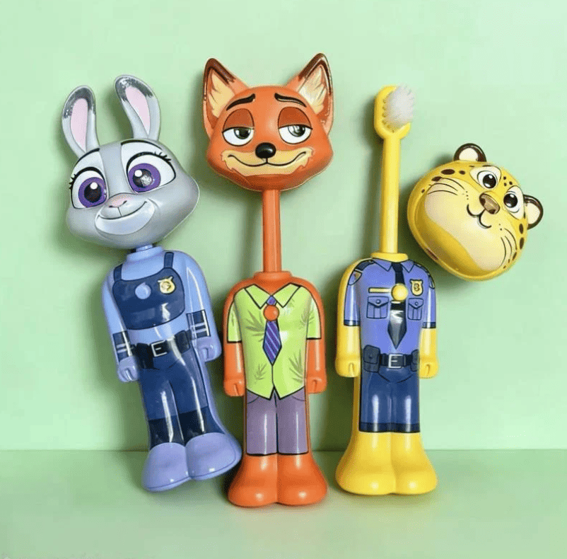 Zootopia Kids Toothbrush | Soft Bristles Cartoon Character Toothbrush for Children
