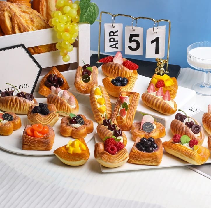 Dessert Danish Fridge Magnets – Handcrafted Miniature Pastry Decor (1 Pc)