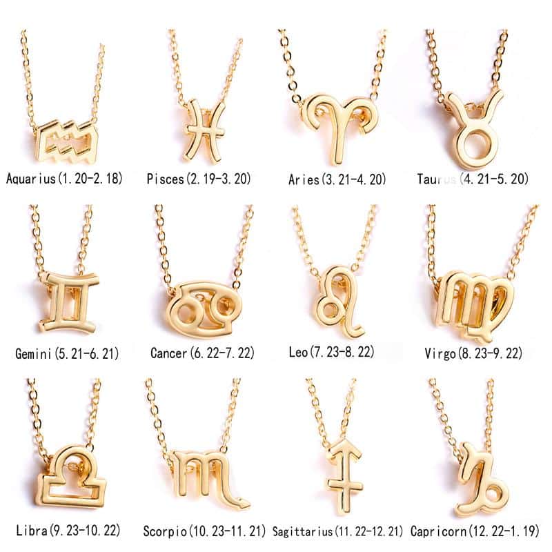Aesthetic Zodiac Necklace
