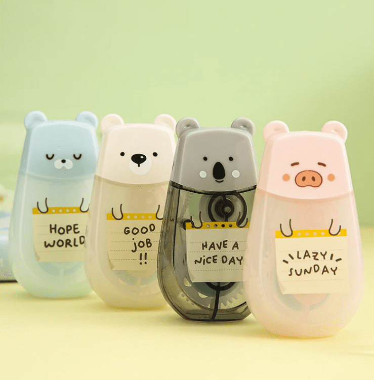 Cute Animal double sided adhesive glue tape roller