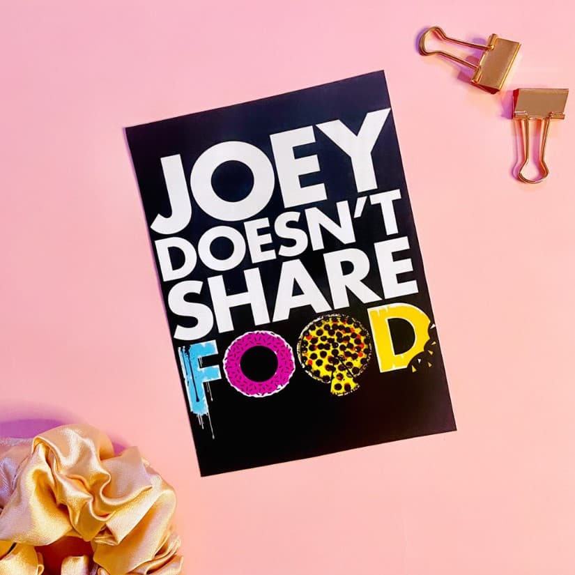 Joey Doesn't Share Food Postcard