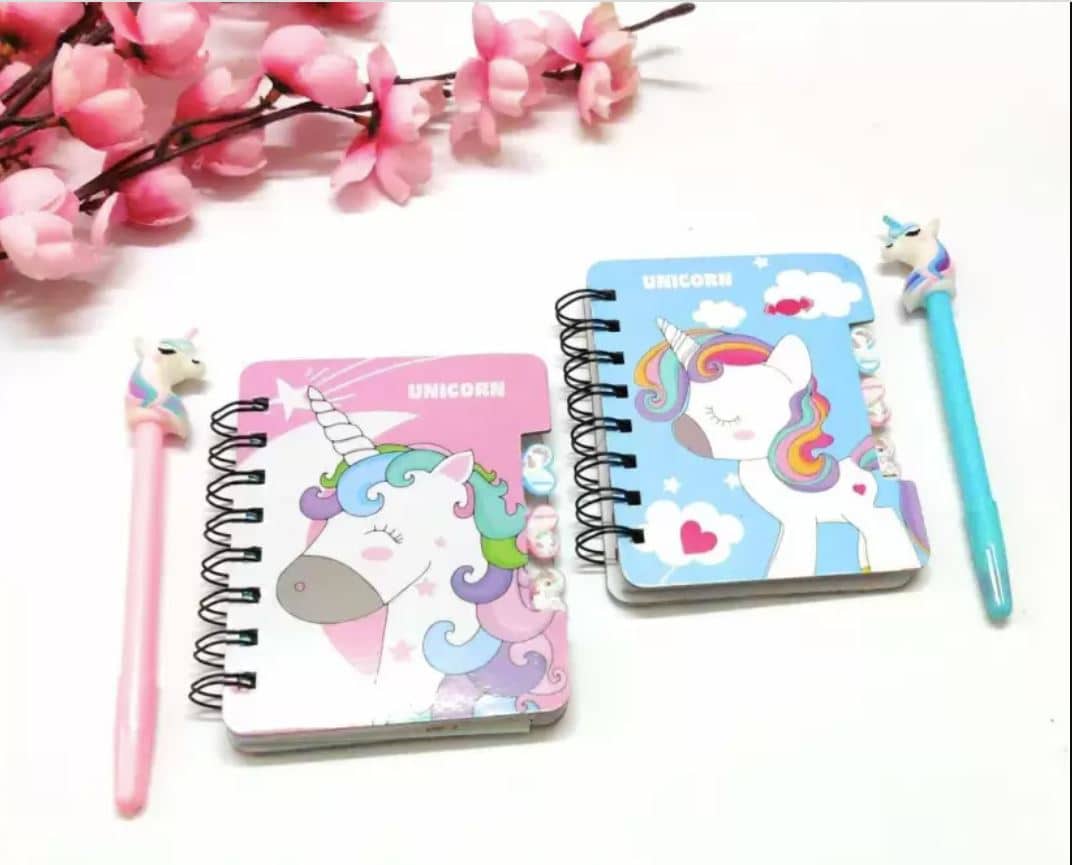 Unicorn Spiral Mini Notebook