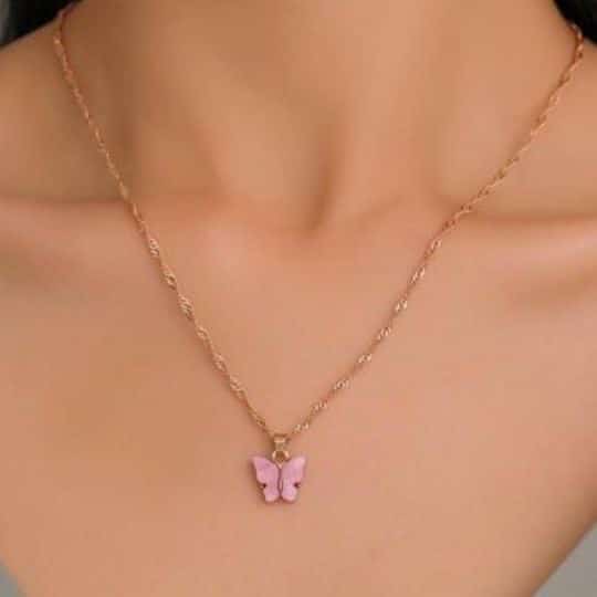 Butterfly Pendant Chain