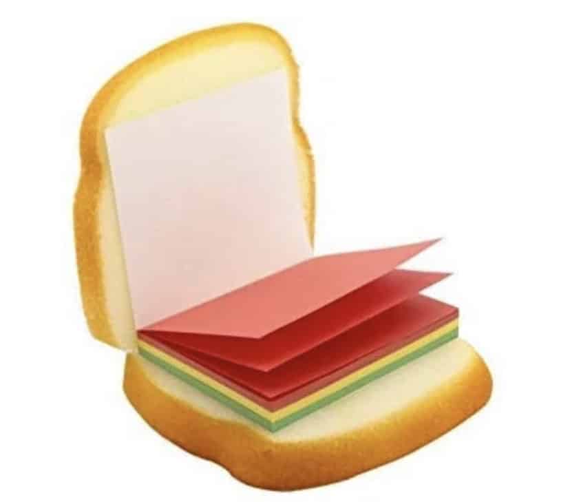 Sandwich Sticky Notes