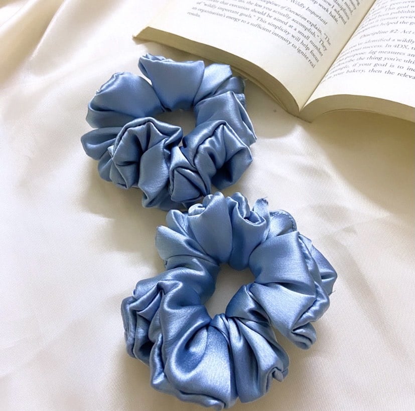 Icy Blue Scrunchie