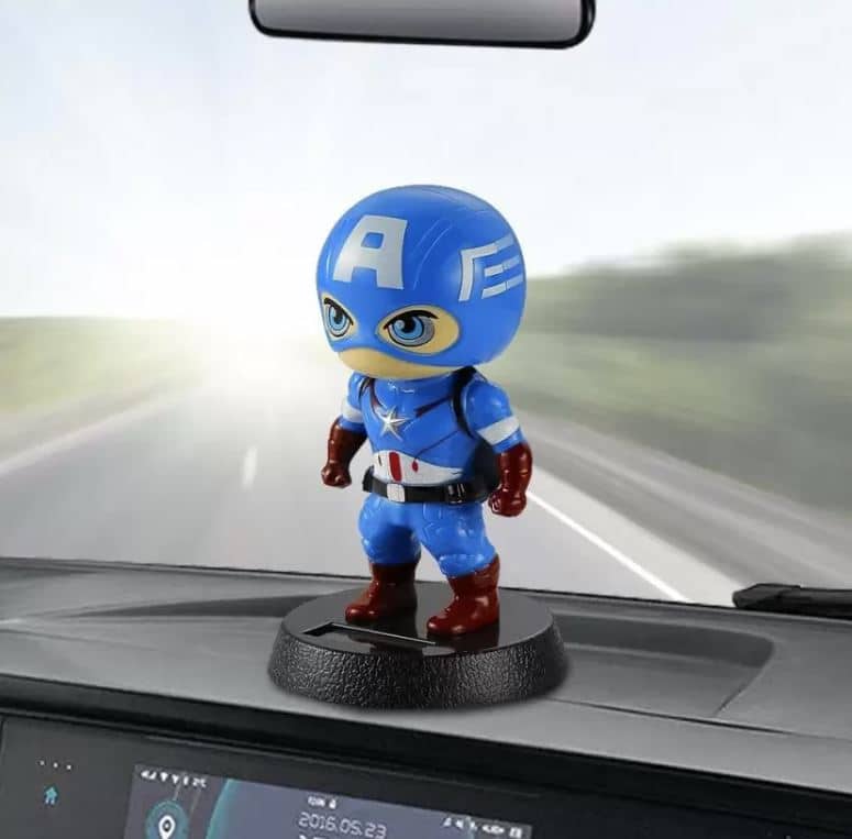 Captain America Solar Powered Bobblehead