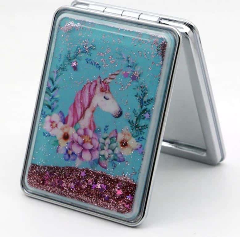Cute Unicorn Mirror Keychain