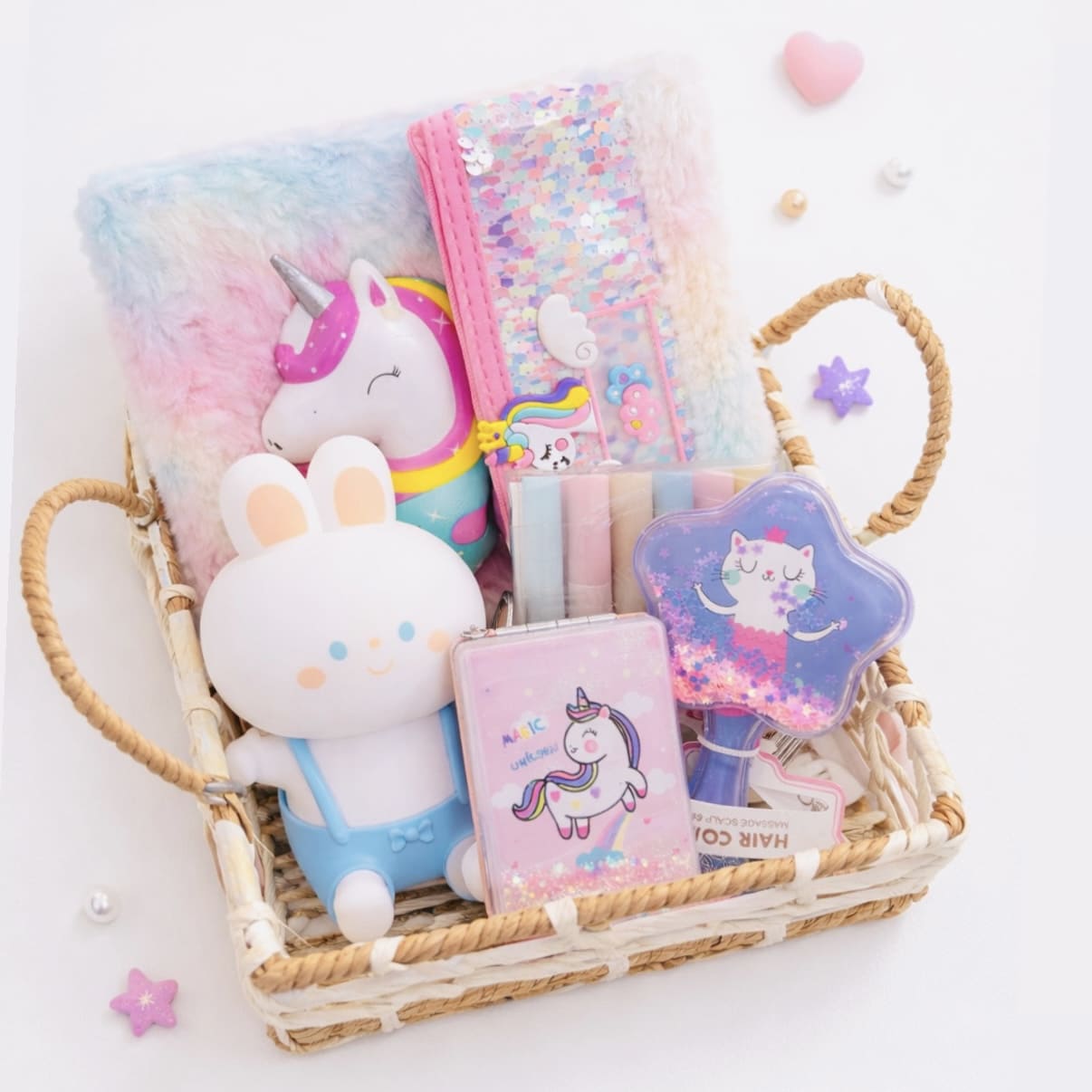 Adorable Giftbox-Cute Unicorn Pastel Stationery Gift Set