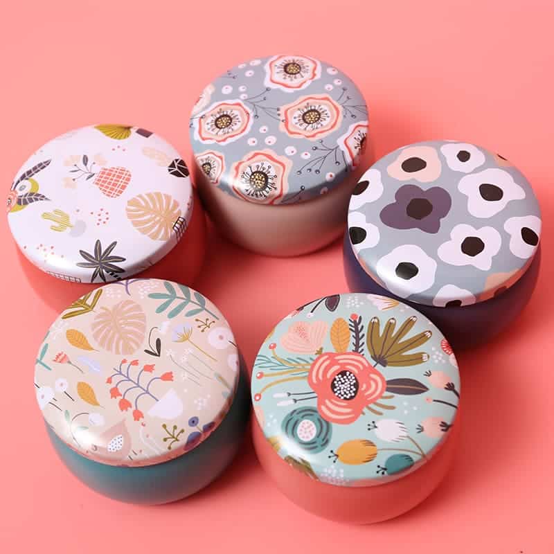 Floral Storage Tin Box