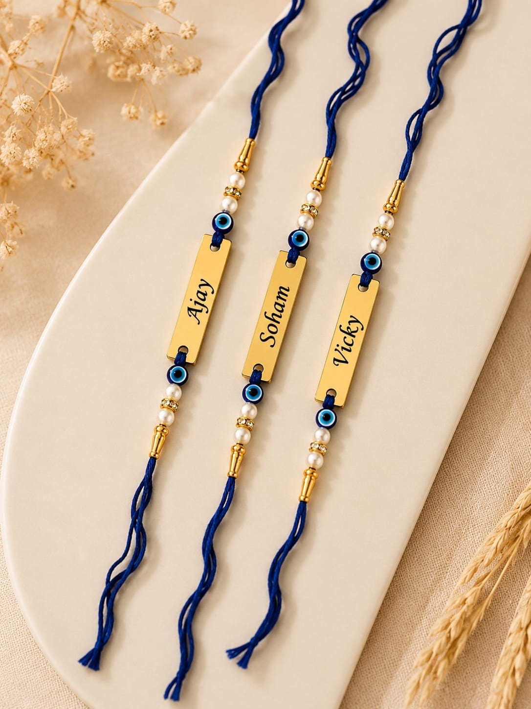 Personalized Evil Eye Name Rakhi ✨🧿