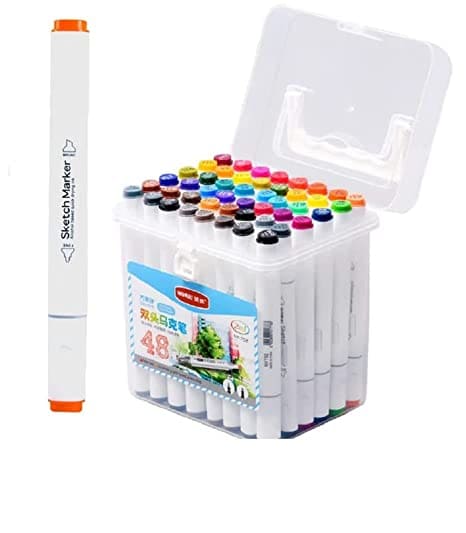 Dual Tip Marker Pens (48 Pc Set)