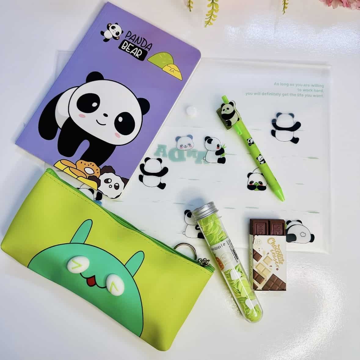 Panda Kids Stationery Return Hamper