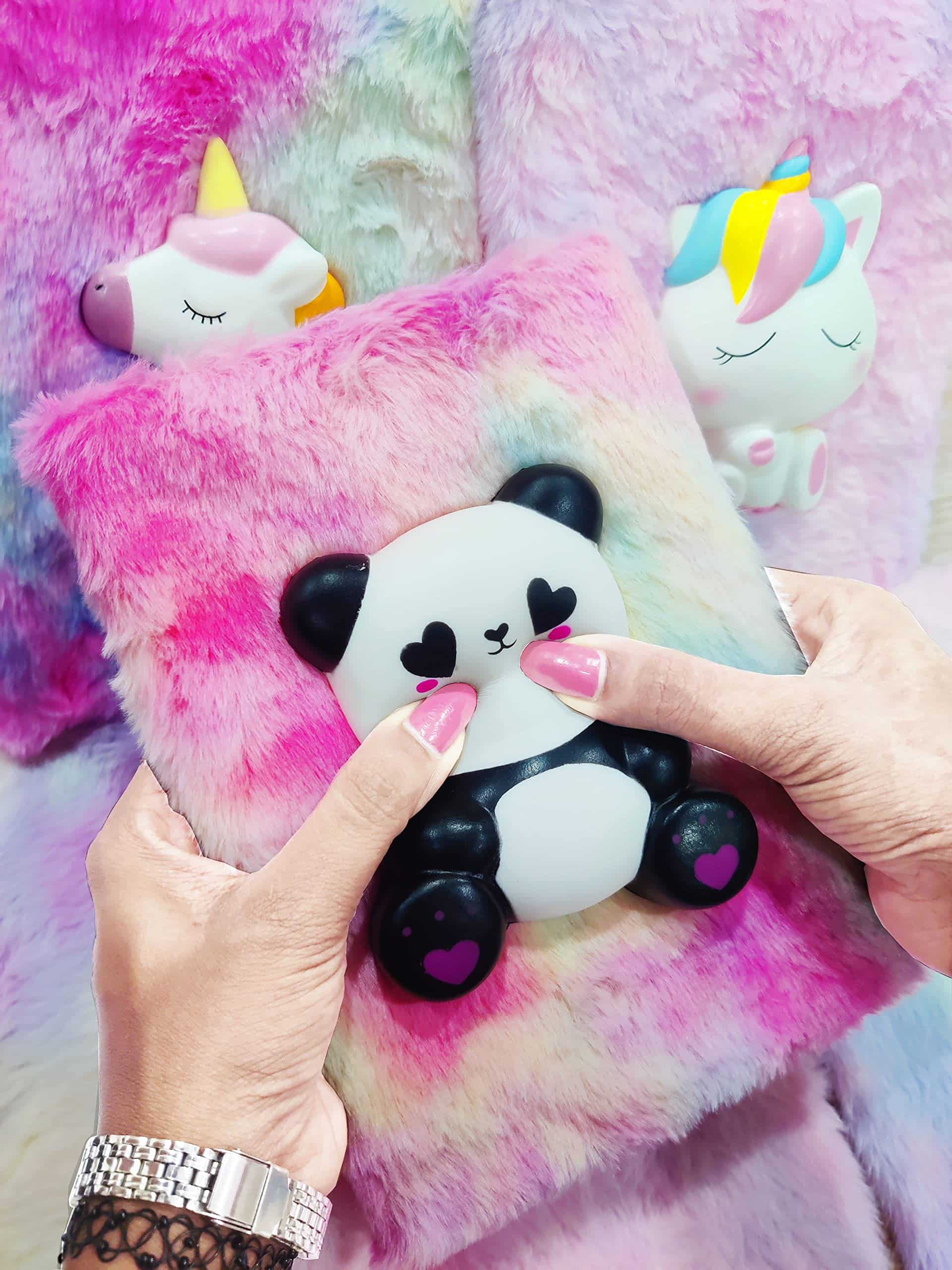 Cute Squishy Fur Notebook