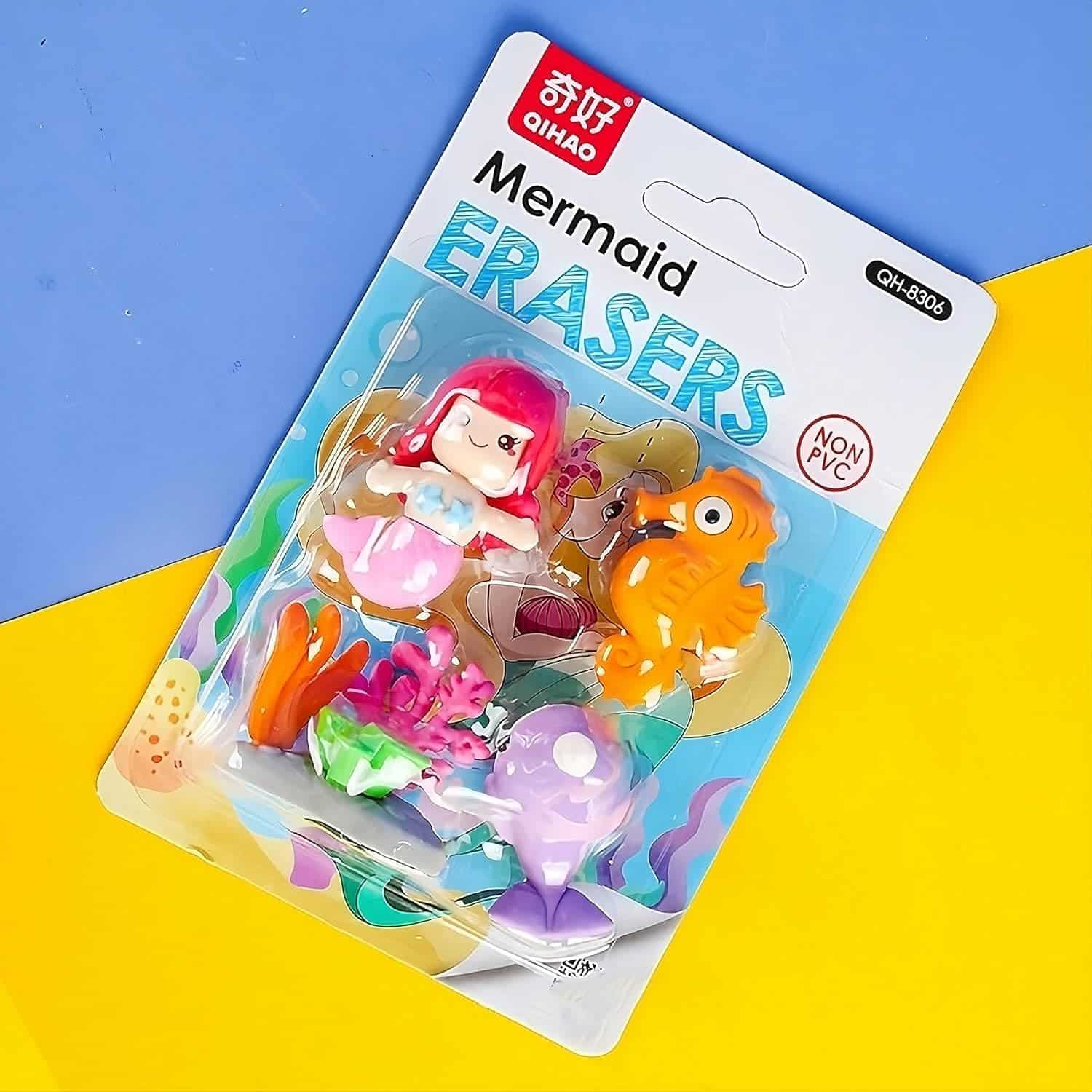 Mermaid Eraser Set